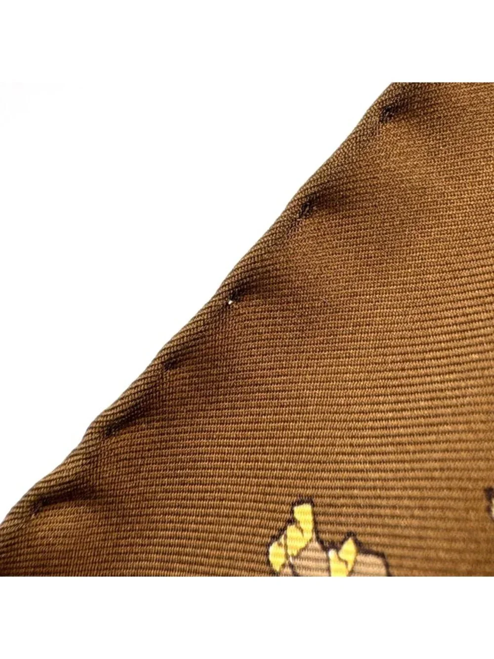 Gucci Scarf Flower Animal Print Silk Brown Multicolor